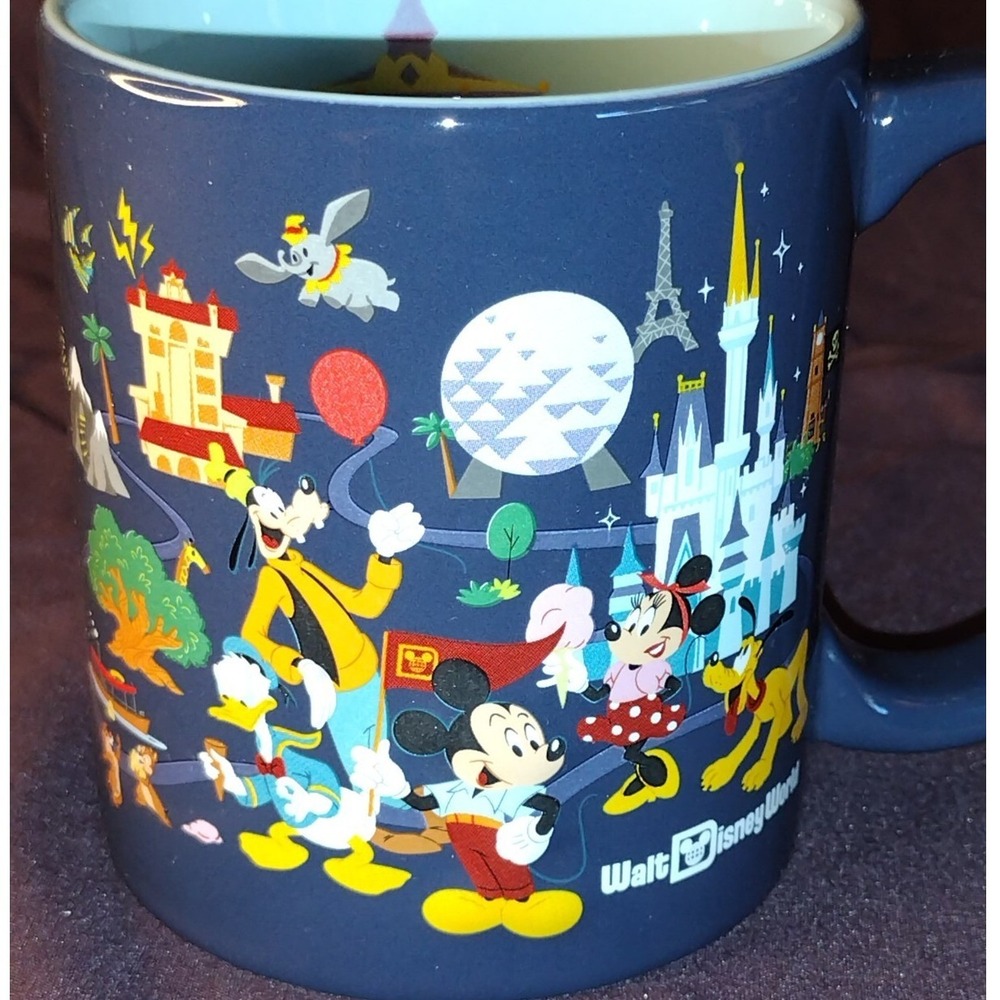 Disney Parks Coffee Mug Classic Character Mickey Minnie Goofy Pluto WDW 3D